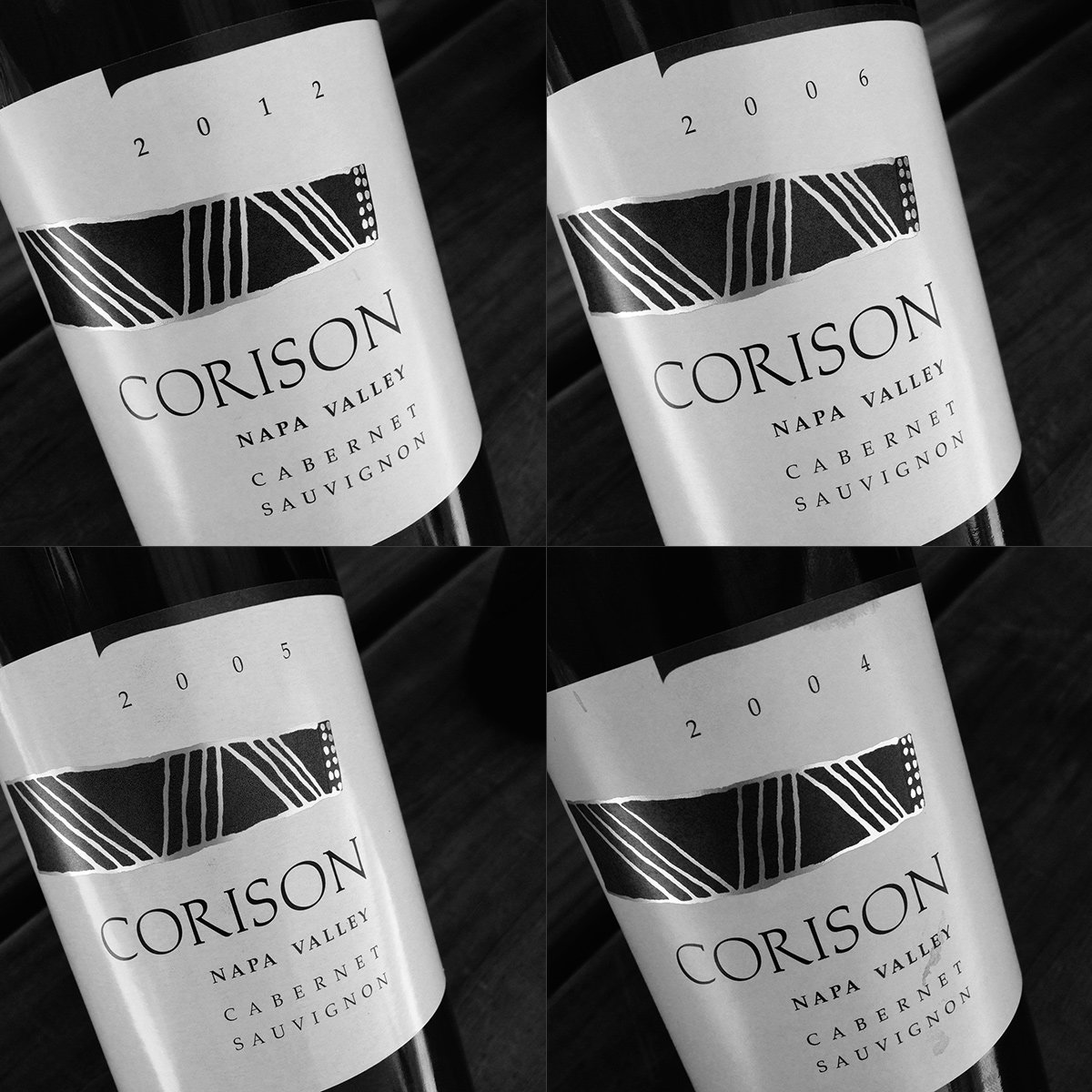 Corison Winery Cabernet Sauvignon Napa Valley, 2012, 2006, 2005, and 2004