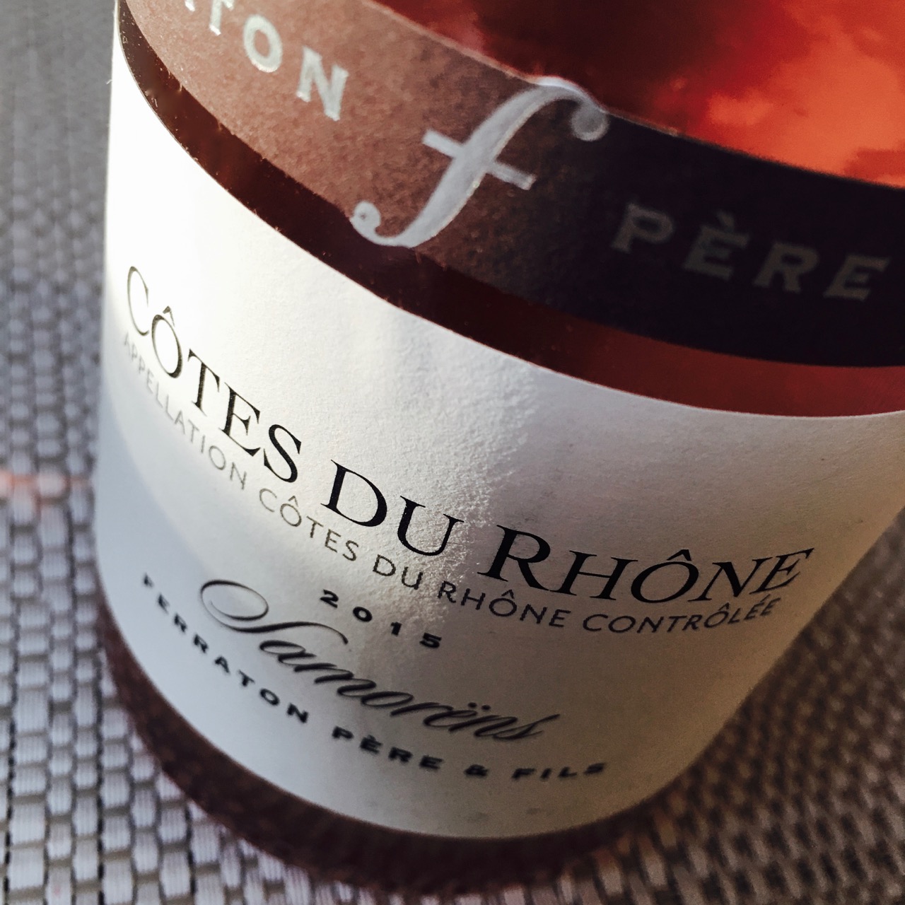2015 Ferraton Père et Fils Samorëns Côtes du Rhône Rosé