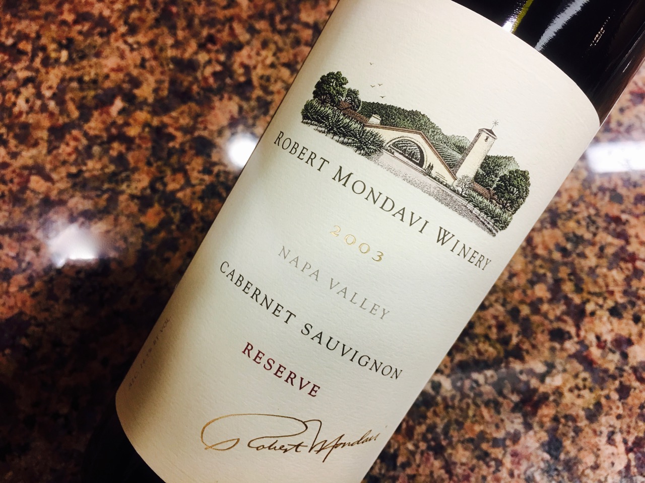 2003 Robert Mondavi Winery Cabernet Sauvignon Reserve Napa Valley