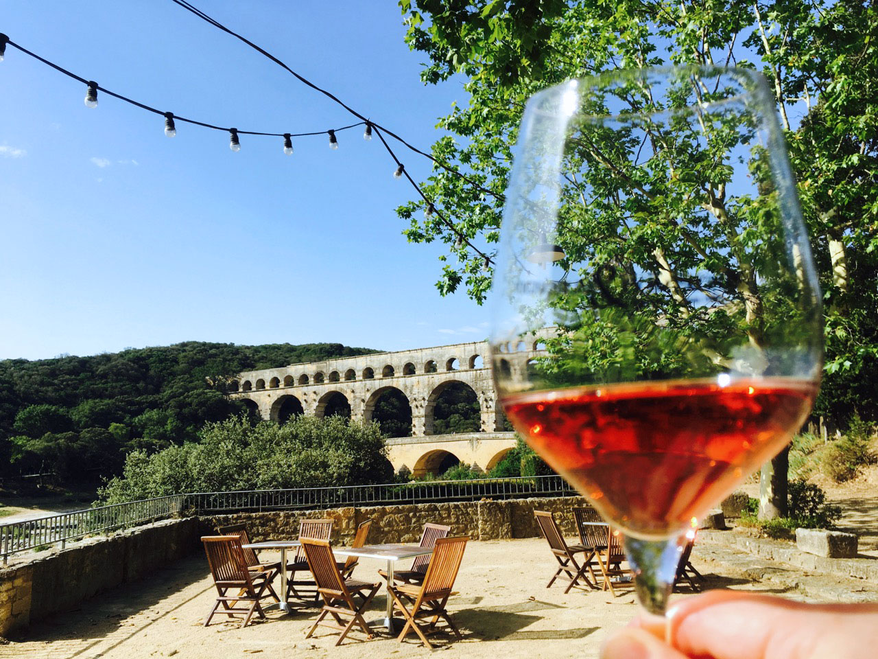 Tasting Tavel at the Pont du Gard